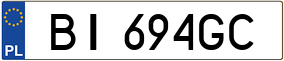 Trailer License Plate